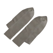 DURAFORCE 2pcs Front Armrest Door Panels Cover Gray Leather for 2007-2012 Honda CR-V
