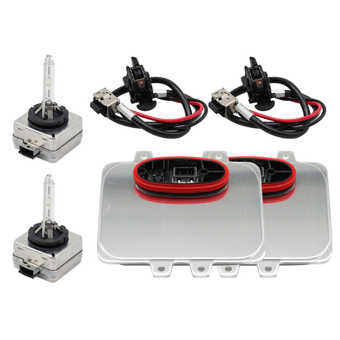 DURAFORCE 2Pcs Xenon HID Headlight Ballast Igniter D1S Bulb for Cadillac Escalade 07-13