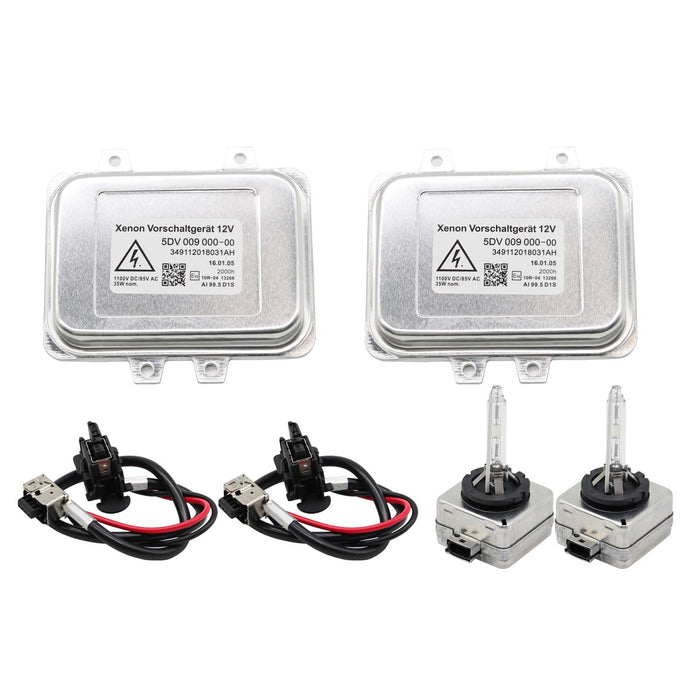 DURAFORCE 2Pcs Xenon HID Headlight Ballast Igniter D1S Bulb for Cadillac Escalade 07-13