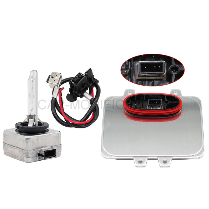 DURAFORCE 2Pcs Xenon HID Headlight Ballast Igniter D1S Bulb for Cadillac Escalade 07-13