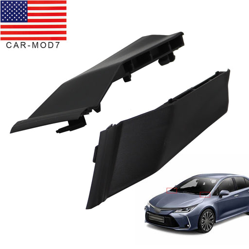 DURAFORCE 2pcs Front Windshield Wiper Cowl Covers Trim for 2014-2019 Toyota Corolla