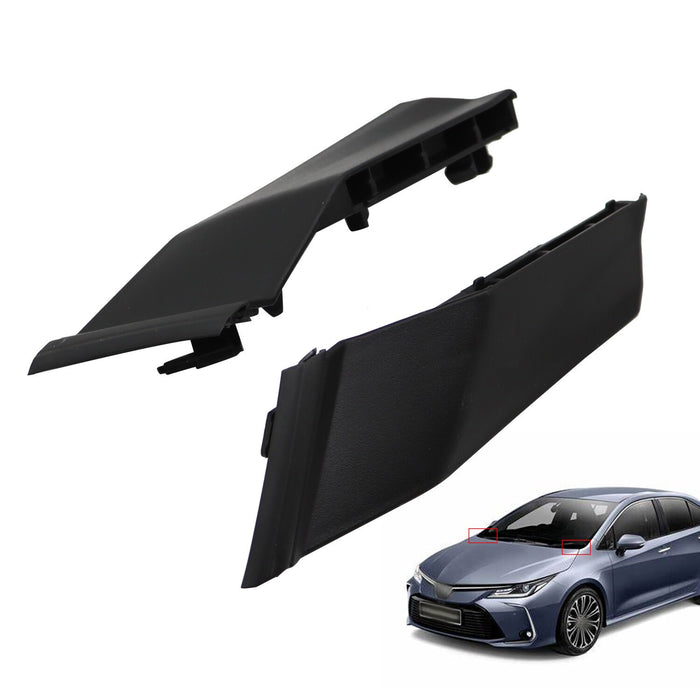 DURAFORCE 2pcs Front Windshield Wiper Cowl Covers Trim for 2014-2019 Toyota Corolla