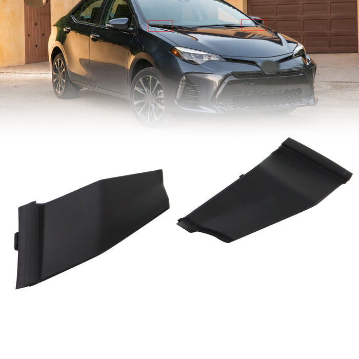 DURAFORCE 2pcs Front Windshield Wiper Cowl Covers Trim for 2014-2019 Toyota Corolla