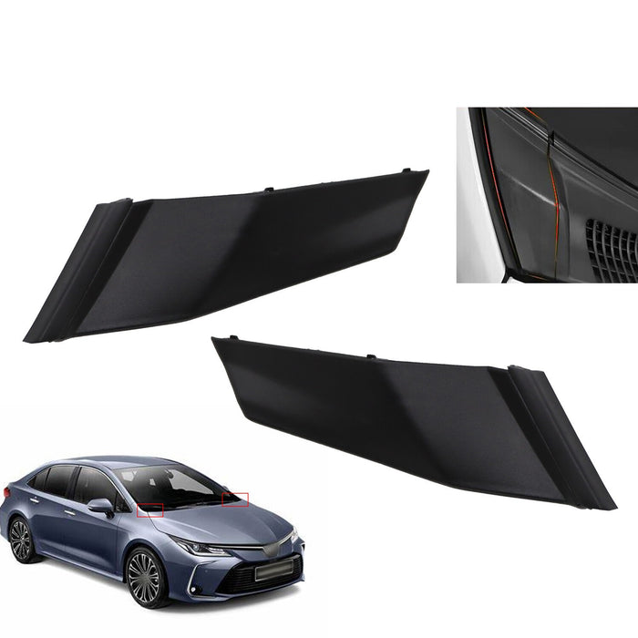 DURAFORCE 2pcs Front Windshield Wiper Cowl Covers Trim for 2014-2019 Toyota Corolla
