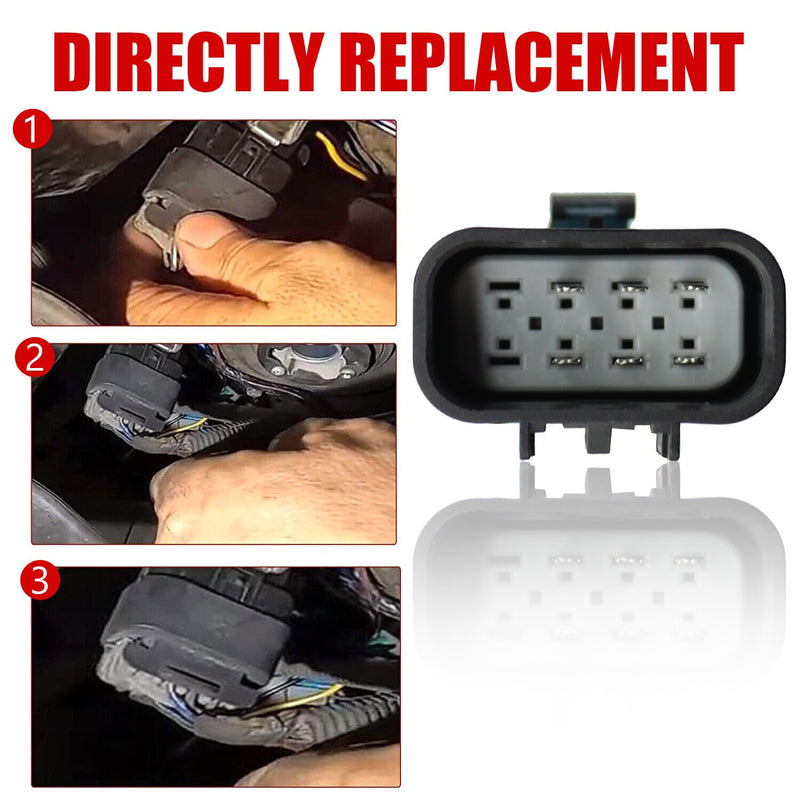 DURAFORCE 2PCS Headlight Wiring Harness for Chevrolet Silverado 1500 HD 2007-2013 25962806