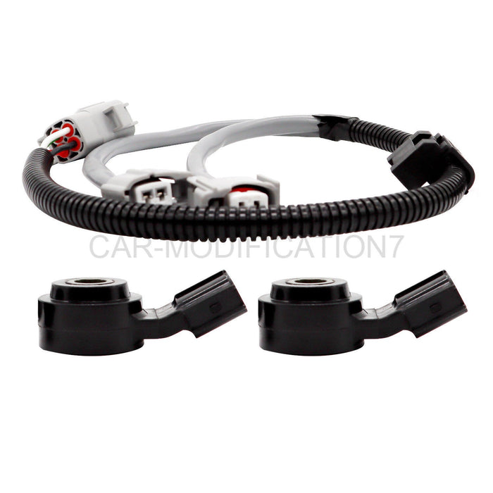 DURAFORCE 2Pcs Knock Sensor with Harness for Lexus ES330 RX330 2004-2008 RX400H