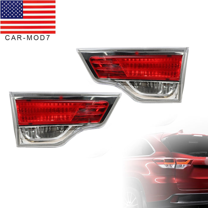 DURAFORCE 2PCS Tail Light Inner Driver & Passenger Side Fit 2014-2016 Toyota Highlander