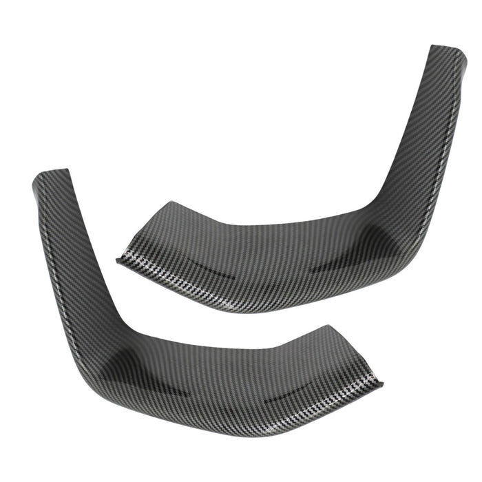 DURAFORCE 2Pc Carbon Fiber Front Bumper Splitters Lip for 2015-2019 BMW F80 M3 M4 F82 F83