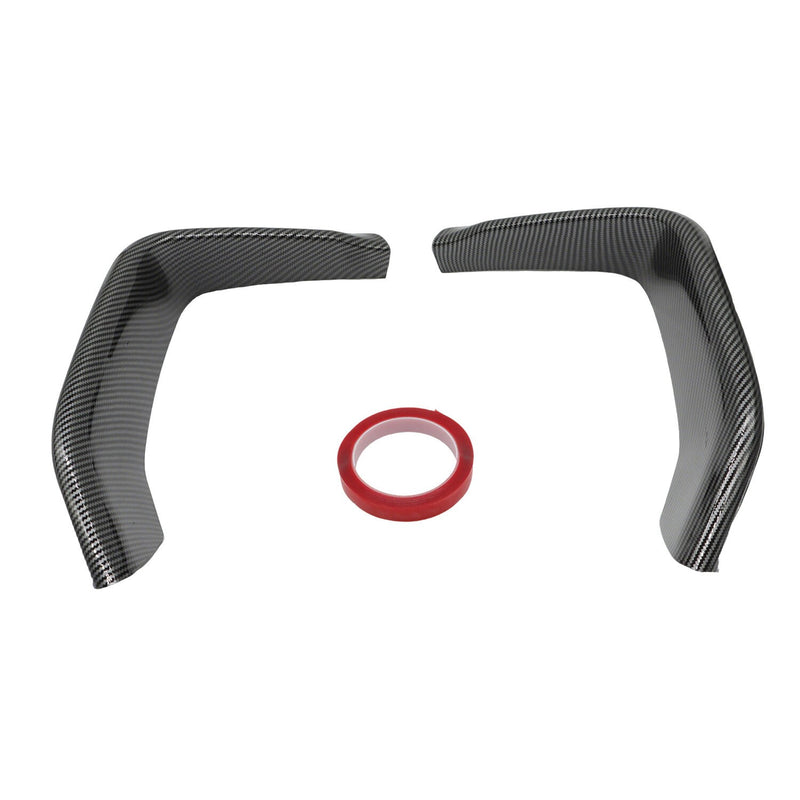 DURAFORCE 2Pc Carbon Fiber Front Bumper Splitters Lip for 2015-2019 BMW F80 M3 M4 F82 F83