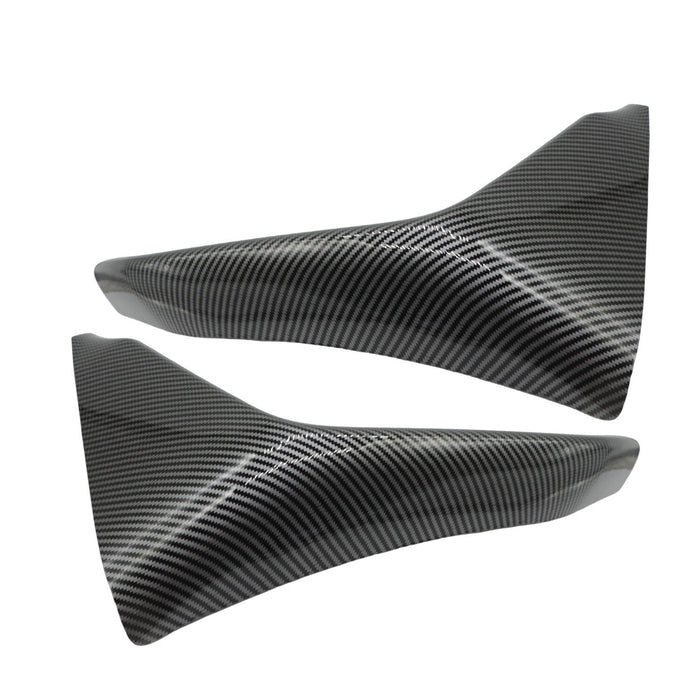 DURAFORCE 2Pc Carbon Fiber Front Bumper Splitters Lip for 2015-2019 BMW F80 M3 M4 F82 F83