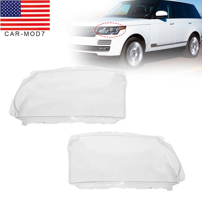 DURAFORCE 2PCS Headlight Lens Cover for Land Rover Range Rover Sport 2010-2013