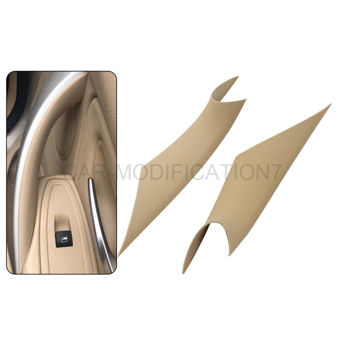 DURAFORCE 2PCS Beige Inner Door Handle Cover Trim for BMW 3/4 Series F30 F35