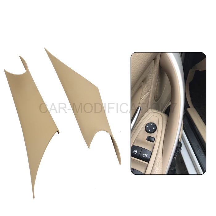 DURAFORCE 2PCS Beige Inner Door Handle Cover Trim for BMW 3/4 Series F30 F35