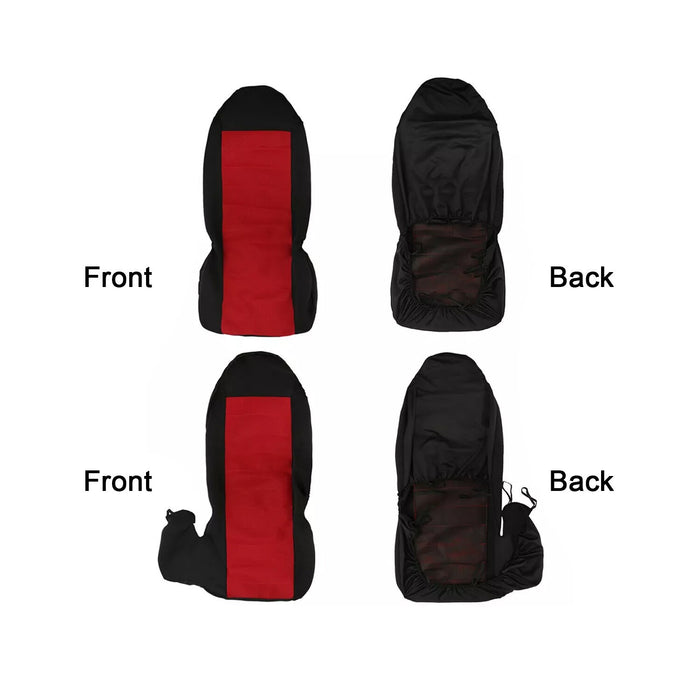 DURAFORCE 2PC Front Seat Covers for Ford Ranger 2004-2012 60/40 Highback Replacement