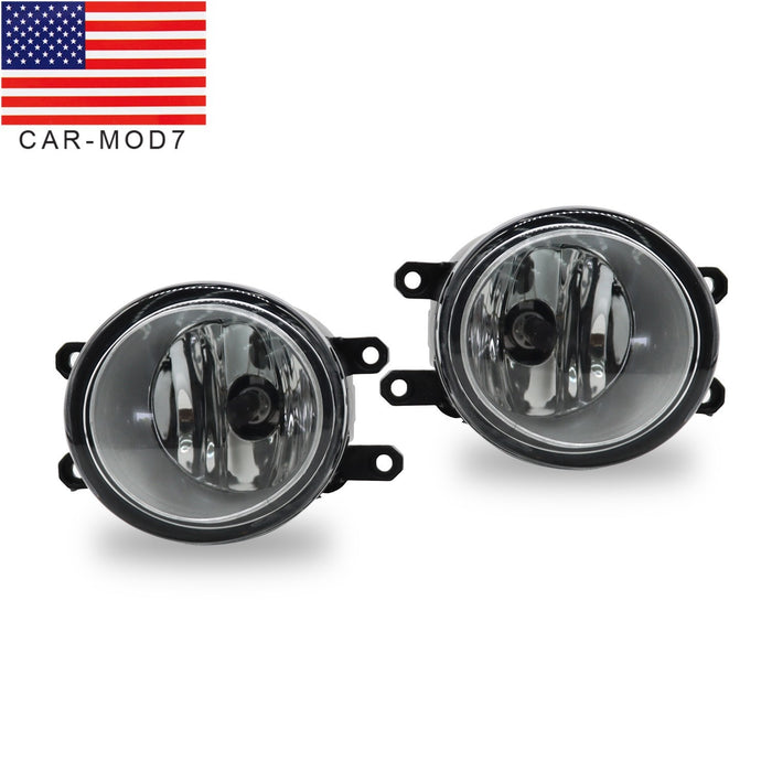 DURAFORCE 2Pcs Clear Lens Fog Lights Bumper Replacement for Toyota Venza 2009-2015