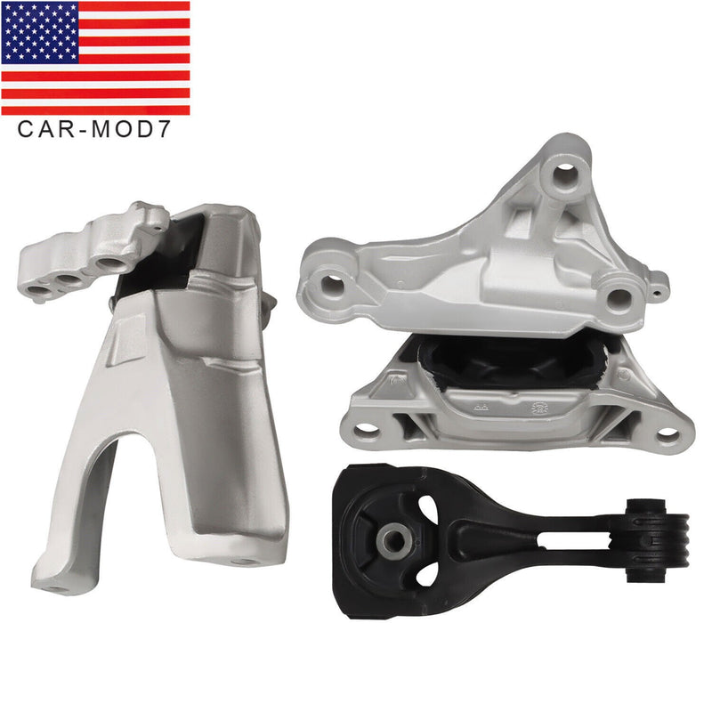 DURAFORCE 3pcs Engine & Transmission Mounts for 2016-2019 Honda Civic L4 2.0L Auto