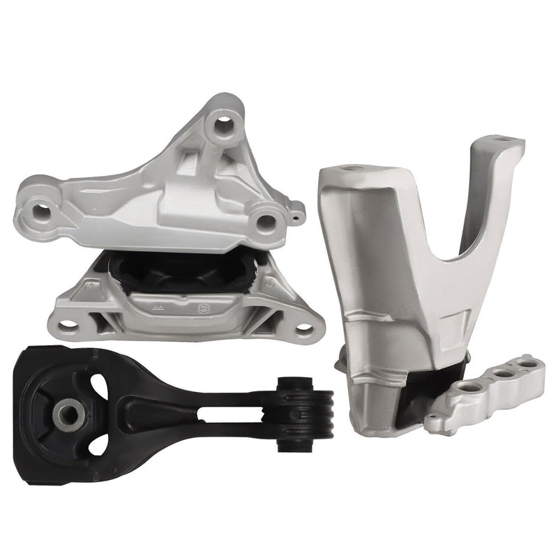 DURAFORCE 3pcs Engine & Transmission Mounts for 2016-2019 Honda Civic L4 2.0L Auto