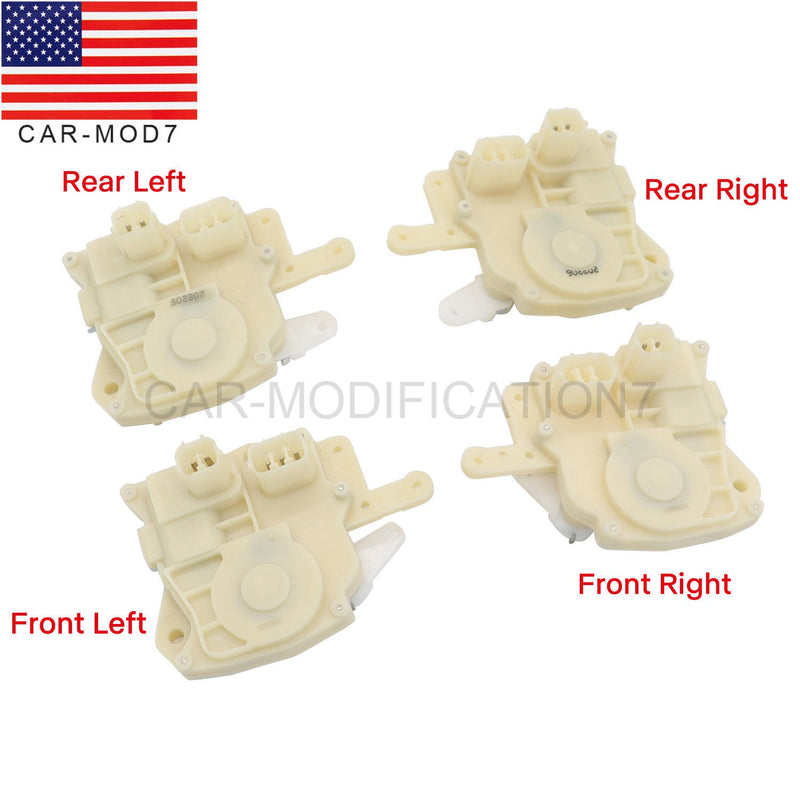 DURAFORCE 4 PCS Power Door Lock Actuators Front Rear Left Right for Honda 72115S84A01