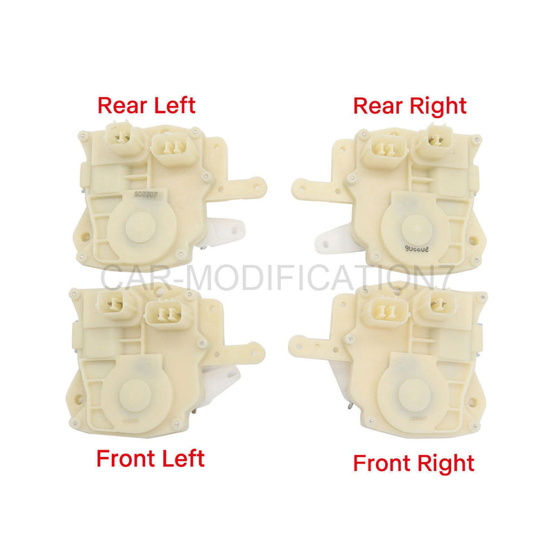 DURAFORCE 4 PCS Power Door Lock Actuators Front Rear Left Right for Honda 72115S84A01