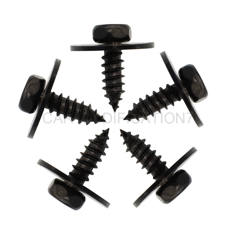 DURAFORCE 40Pcs Metal Car Fender Bumper Retainer U Nut Clips Body Screw Fasteners