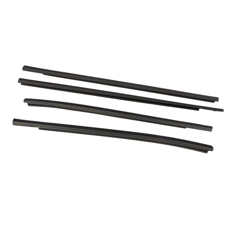 DURAFORCE 4Pcs Door Weatherstrip Seal Kit for 2011-2021 Ford Ranger Rubber Belt Line