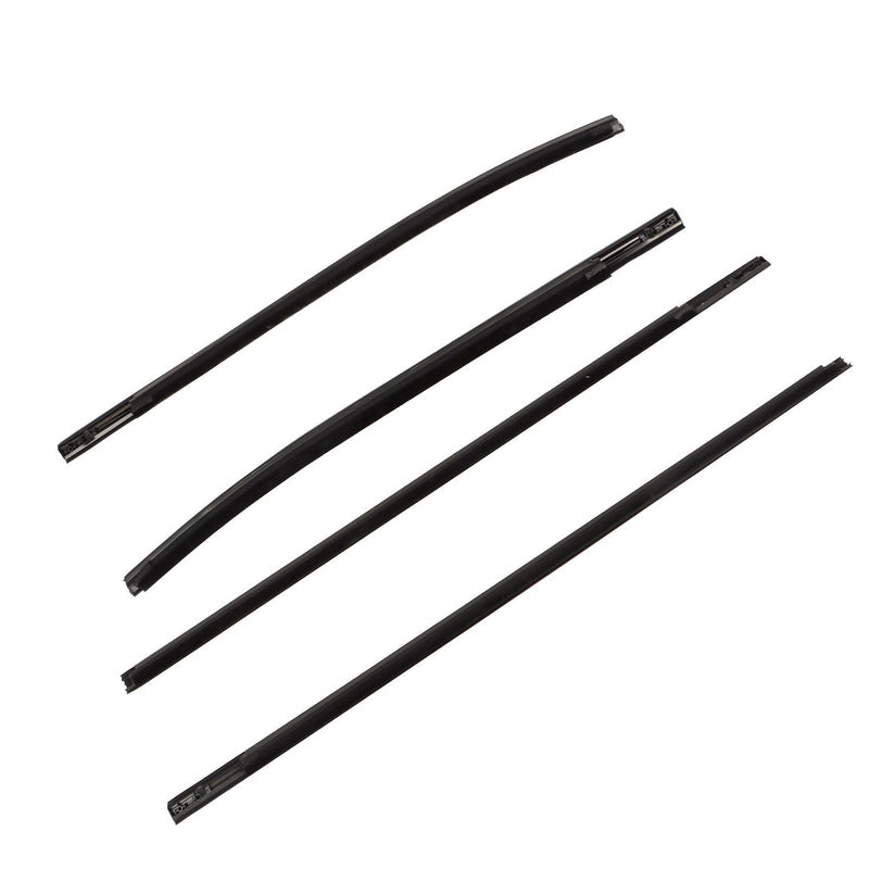 DURAFORCE 4Pcs Door Weatherstrip Seal Kit for 2011-2021 Ford Ranger Rubber Belt Line