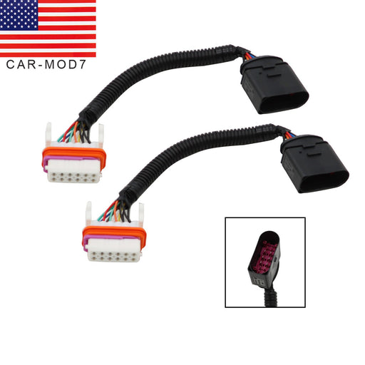 DURAFORCE 2X Headlight Wiring Harness Adapters 7L6971071A for VW Touareg 2004-2006