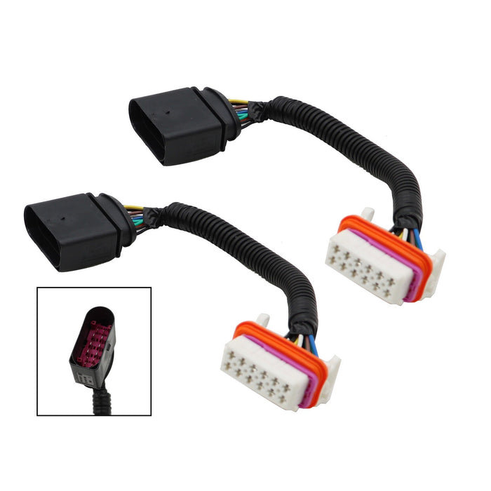 DURAFORCE 2X Headlight Wiring Harness Adapters 7L6971071A for VW Touareg 2004-2006