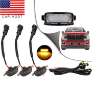 DURAFORCE 3X Amber LED Raptor Style Front Grille Lights for Ford F150 F250 F350