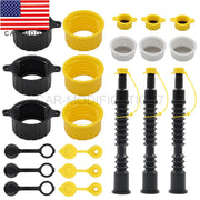 DURAFORCE 3PK Replacement Fuel Spout with Vent Kit for Old Gas Can Diesel Water Jug