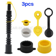 DURAFORCE 3PK Replacement Fuel Spout with Vent Kit for Old Gas Can Diesel Water Jug