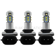 DURAFORCE 3x LED Headlight Bulbs for Polaris Sportsman 500-850 XP New Replacement