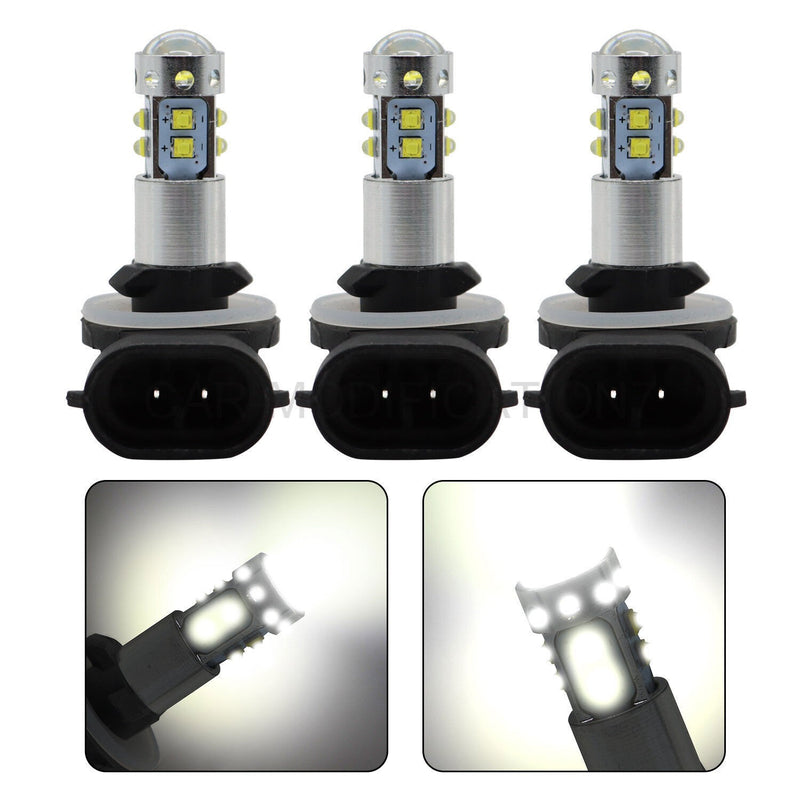 DURAFORCE 3x LED Headlight Bulbs for Polaris Sportsman 500-850 XP New Replacement