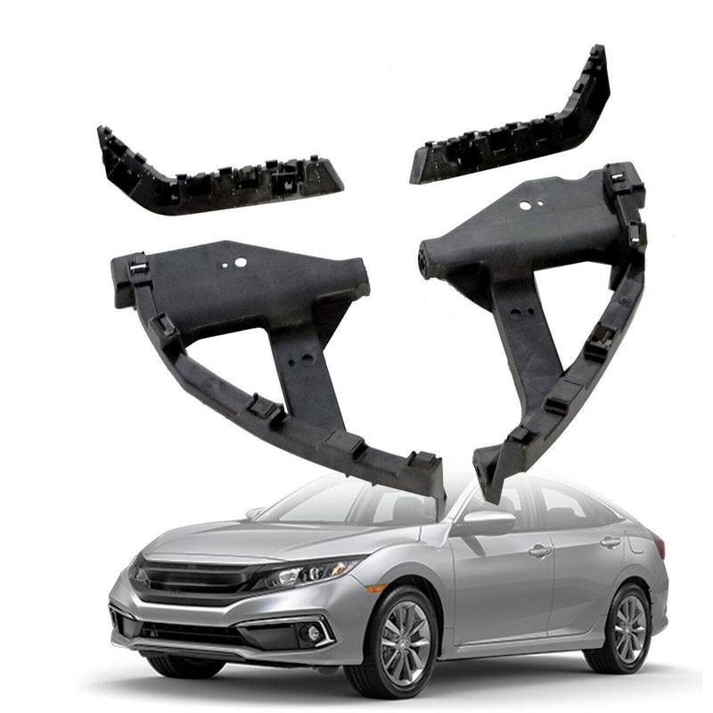 DURAFORCE 4PC Headlight Brackets Front Mount Retainer for 2016-2021 Honda Civic Sedan