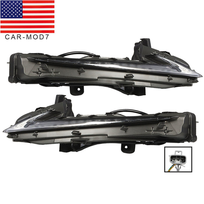 DURAFORCE 2PCS LH & RH Daytime Running Lights for 2014-2016 Lexus IS250 IS300 IS200t