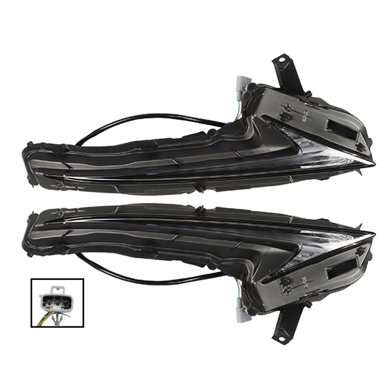 DURAFORCE 2PCS LH & RH Daytime Running Lights for 2014-2016 Lexus IS250 IS300 IS200t