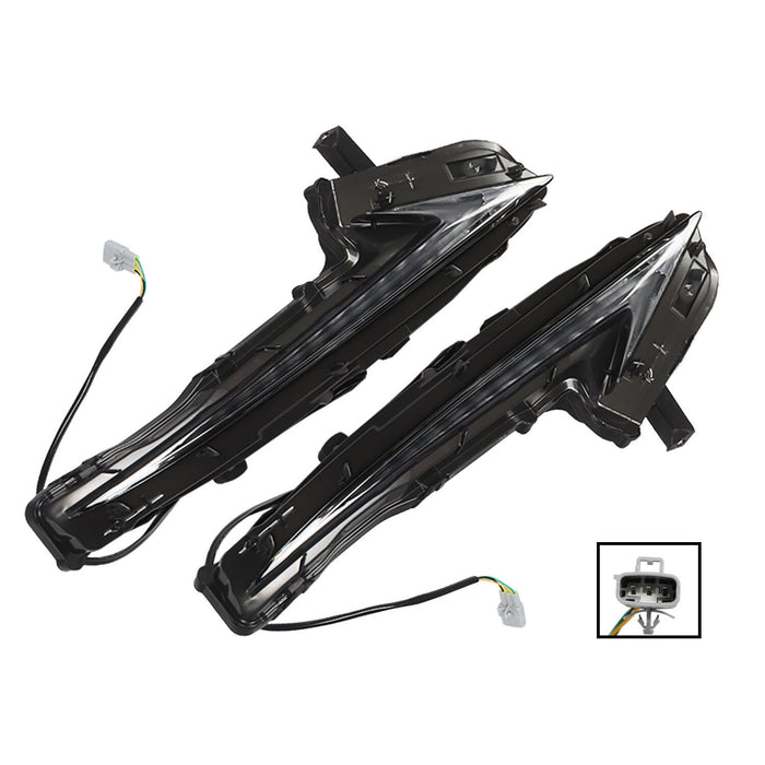 DURAFORCE 2PCS LH & RH Daytime Running Lights for 2014-2016 Lexus IS250 IS300 IS200t
