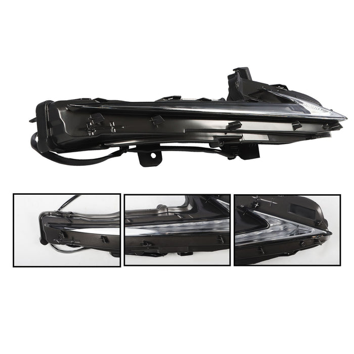 DURAFORCE 2PCS LH & RH Daytime Running Lights for 2014-2016 Lexus IS250 IS300 IS200t