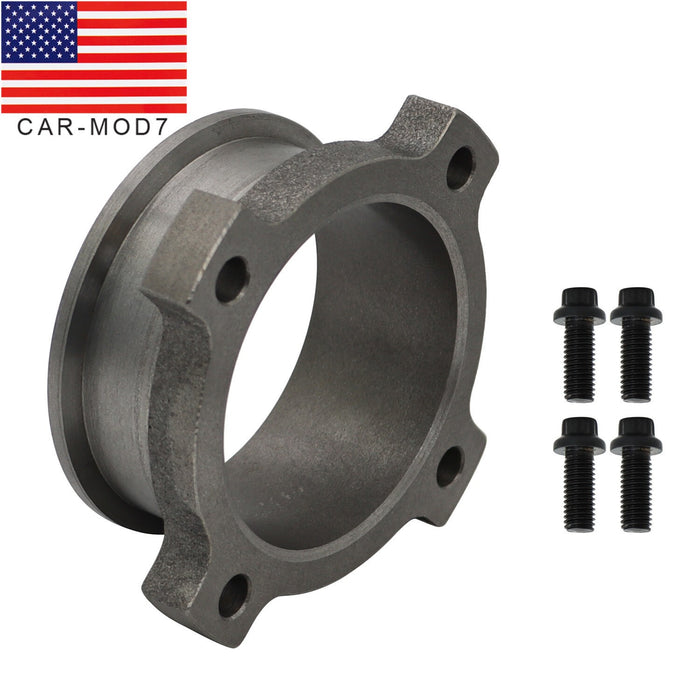 DURAFORCE 3" 4-Bolt Turbo Exhaust Flange to 3" V-Band Adapter GT30 GT35 T3