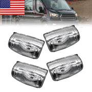 DURAFORCE 4Pcs Ford Transit 250 350HD 2015-21 Side Mirror Turn Signal Lights Left+Right