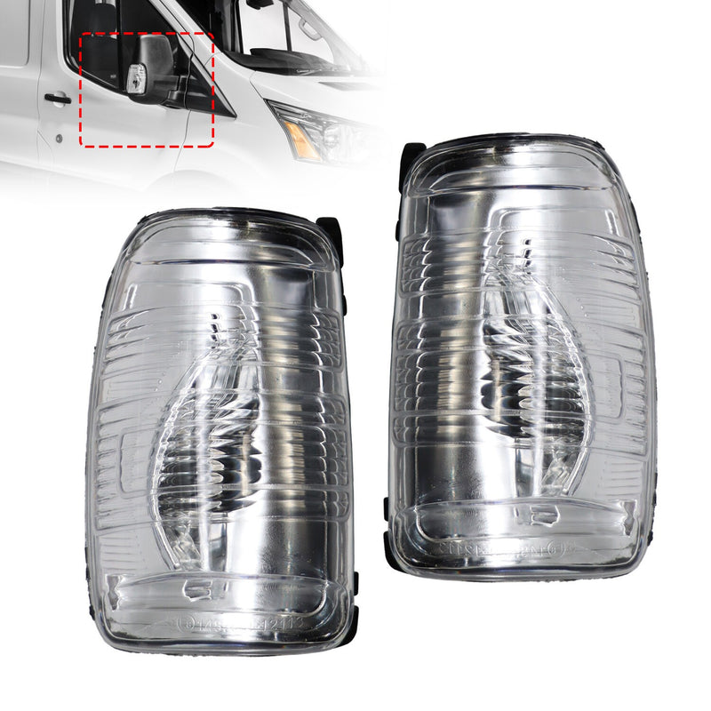 DURAFORCE 4Pcs Ford Transit 250 350HD 2015-21 Side Mirror Turn Signal Lights Left+Right