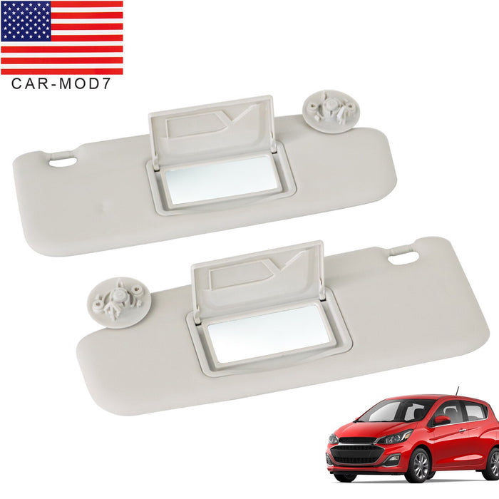 DURAFORCE 2Pcs Sun Visor with Mirror for Chevy Sonic 2012-2020 Replacement Parts