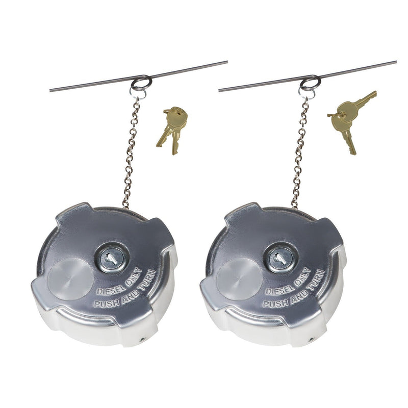 DURAFORCE 2x Locking Diesel Fuel Caps for 96-18 Freightliner Cascadia Columbia 03-37017-00