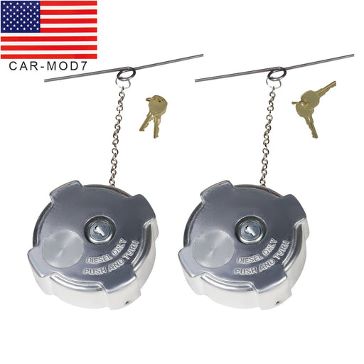 DURAFORCE 2x Locking Diesel Fuel Caps for 96-18 Freightliner Cascadia Columbia 03-37017-00