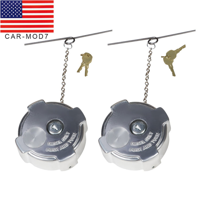 DURAFORCE 2x Locking Diesel Fuel Caps for 96-18 Freightliner Cascadia Columbia 03-37017-00