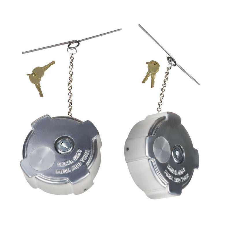 DURAFORCE 2x Locking Diesel Fuel Caps for 96-18 Freightliner Cascadia Columbia 03-37017-00