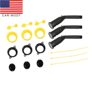 DURAFORCE 3-Pack Gas Can Spout Replacement Kit with Nozzles, Screw Collar & Vent Caps