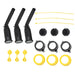 DURAFORCE 3-Pack Gas Can Spout Replacement Kit with Nozzles, Screw Collar & Vent Caps