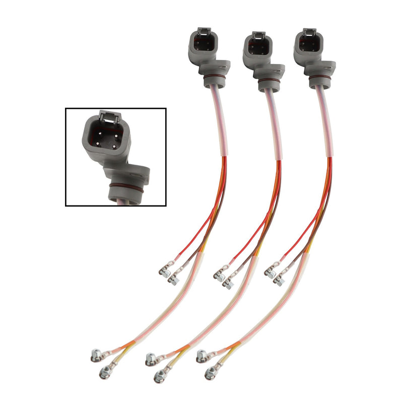 DURAFORCE 3PCS Fuel Injector Wiring Harness 3966805 for 03-05 5.9L Dodge Cummins Diesel