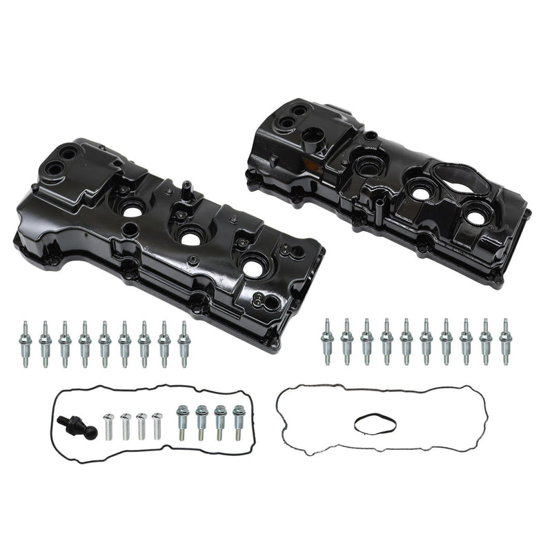 DURAFORCE 2x Aluminum Valve Covers Set for 13-16 Ford F-150 & 15-17 Expedition 3.5L Turbo